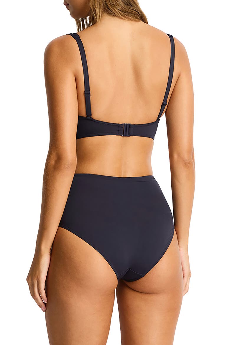 Cross Front Multifit Bikini Top, Alternate, color, NIGHT SKY