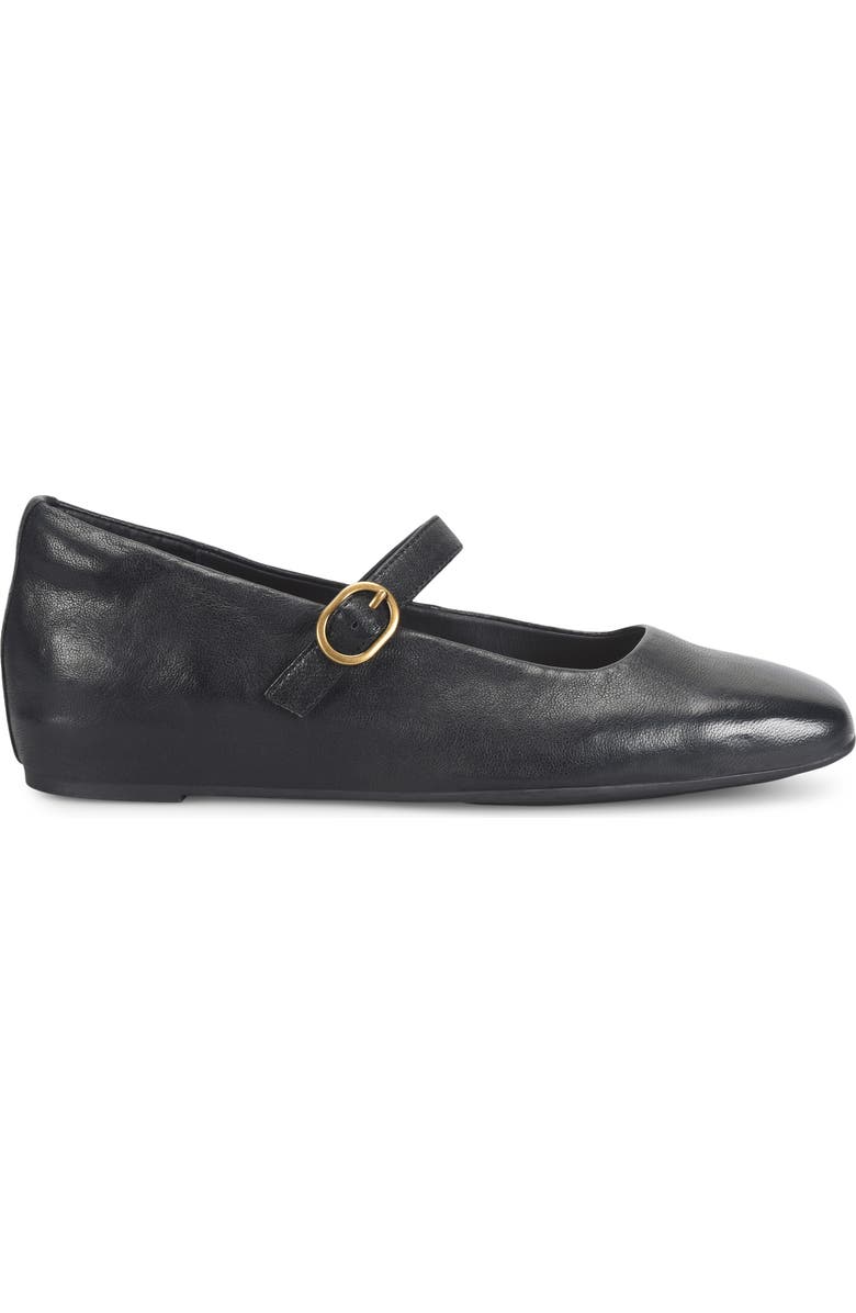Söfft Palma Square Toe Mary Jane Flat, Alternate, color, Black