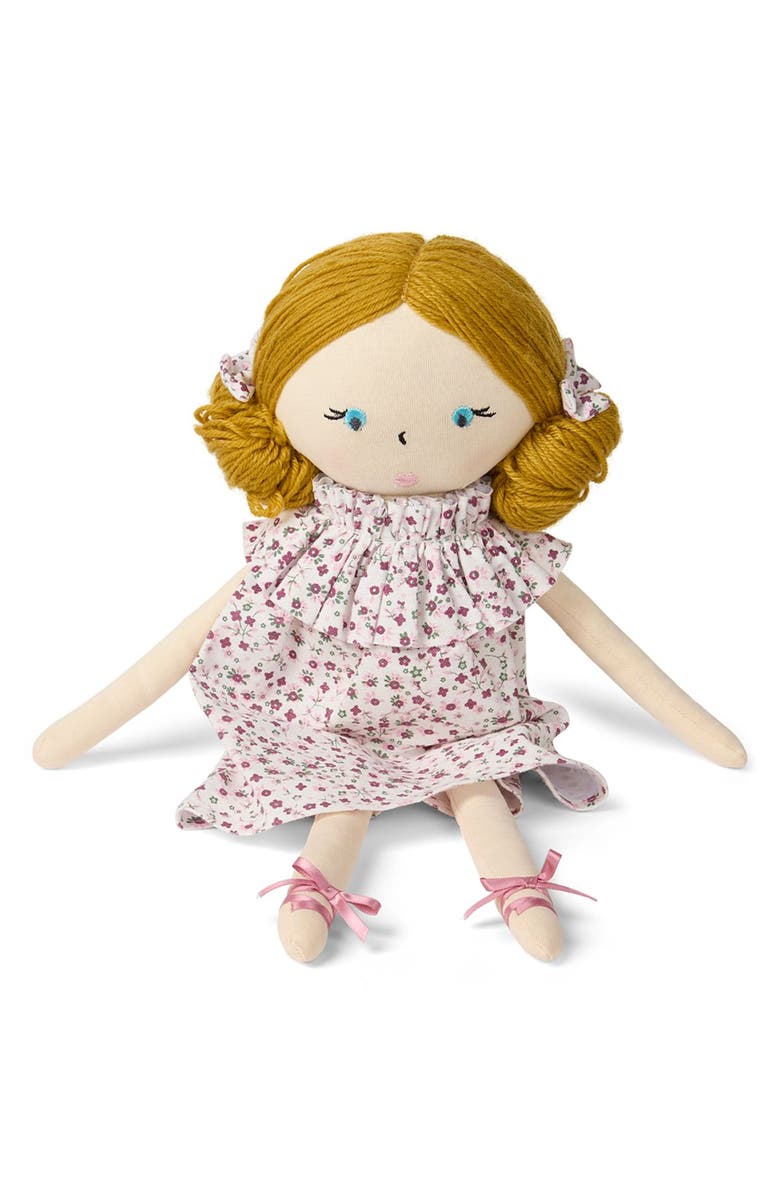 MiniMoi Baby "Luna" Cotton and Linen Rag Doll, Alternate, color, Winter White