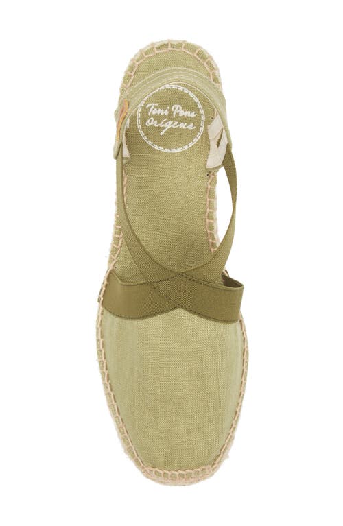 Toni Pons 'ter' Slingback Espadrille Sandal In Oliva