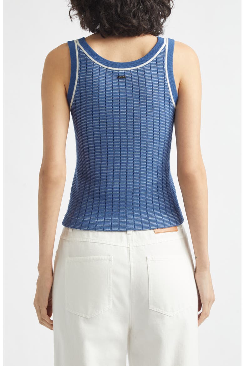 Freja Rib Scoop Neck Knit Tank, Alternate, color, OCEAN OPTIC MULTI
