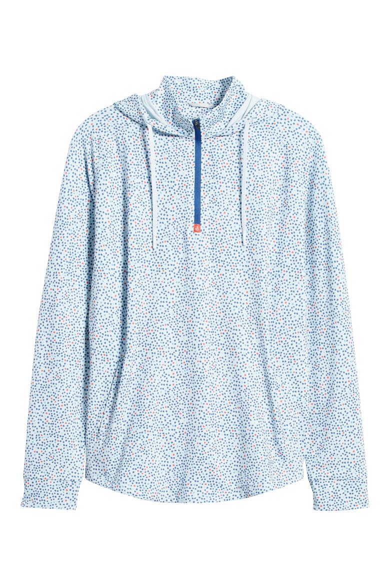 Tilly Half Zip Hoodie, Alternate, color, SKY