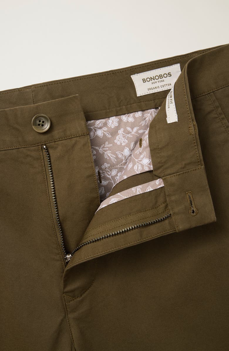 Bonobos Stretch Cotton Chinos, Alternate, color, Dark Olive