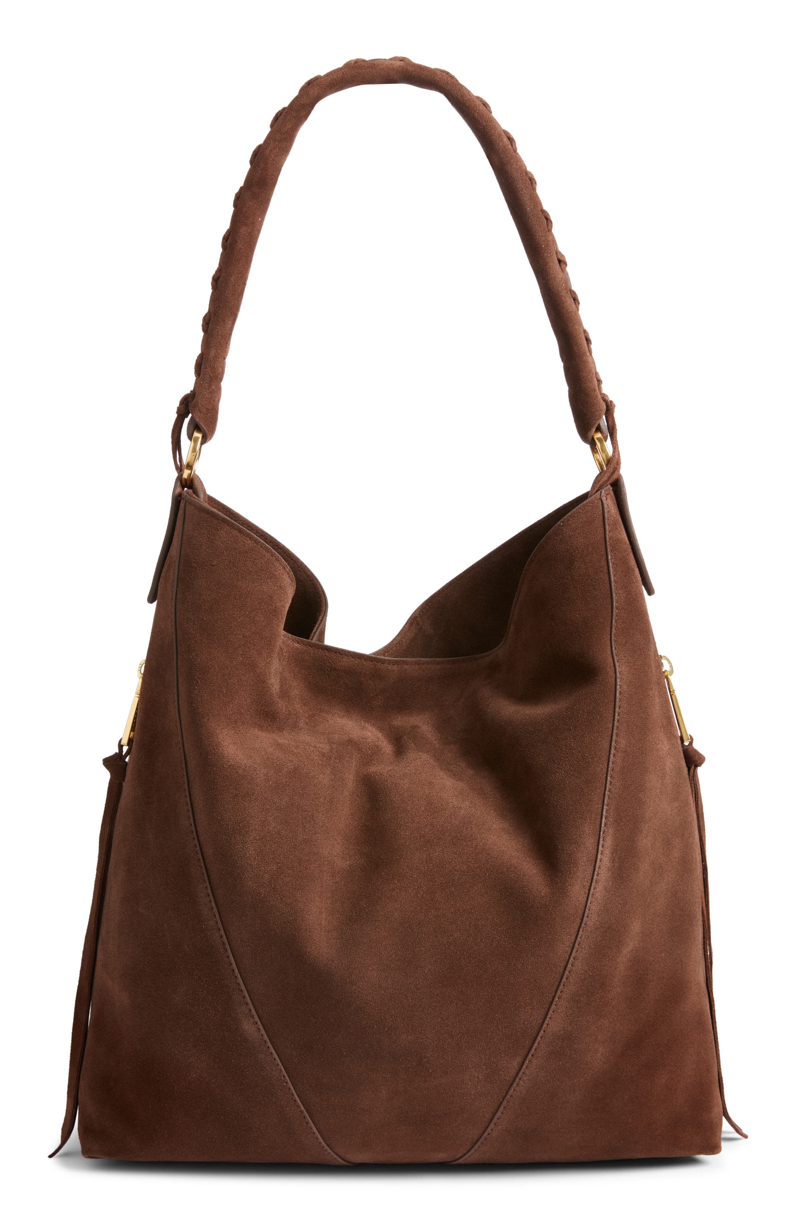 Rebecca Minkoff Mae Hobo Bag, Main, color, Maple Brown