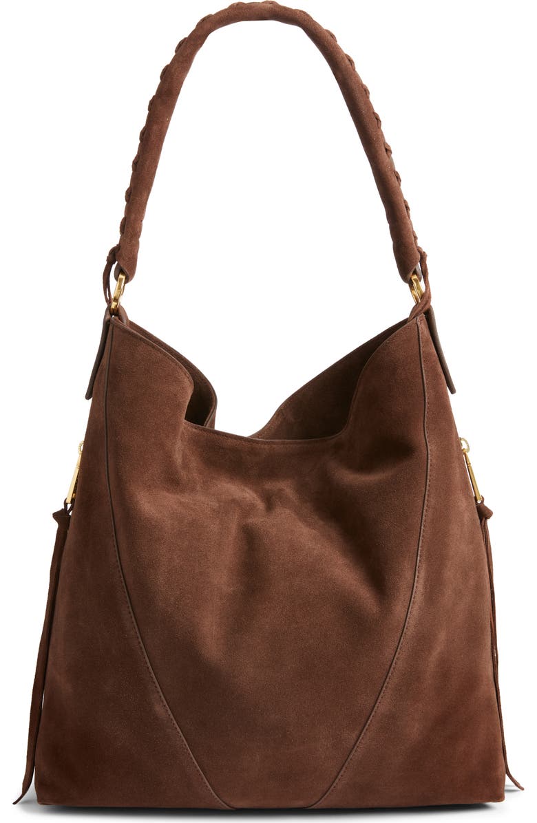 Rebecca Minkoff Mae Hobo Bag, Main, color, Maple Brown