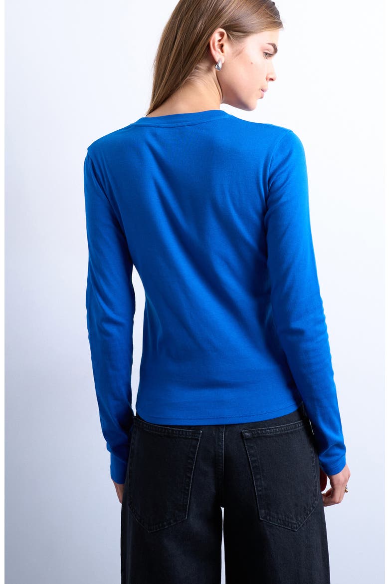 Everyday Long Sleeve T-Shirt, Alternate, color, MEDIUM BLUE