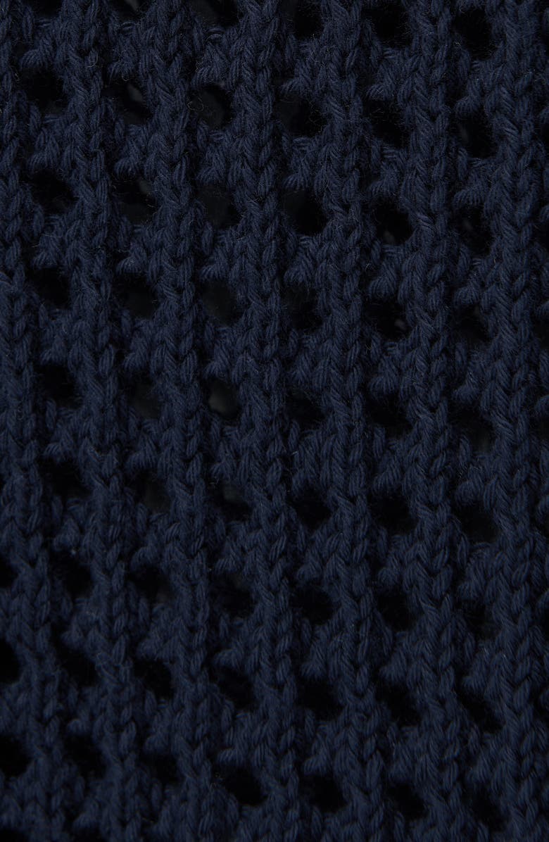 Sweaty Betty Tides High Whipstitch Open Knit Sweater, Alternate, color, Navy Blue