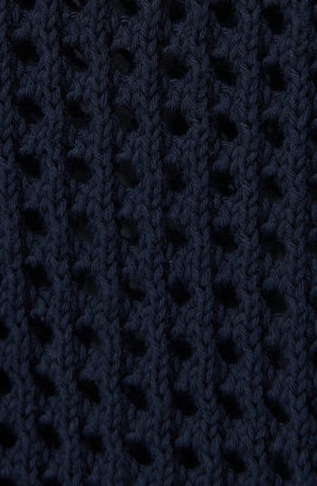 Tides High Whipstitch Open Knit Sweater