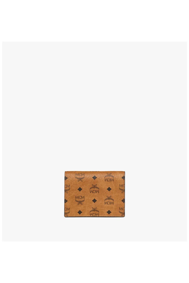 Small Pina Wallet in Studded Visetos, Alternate, color, Cognac