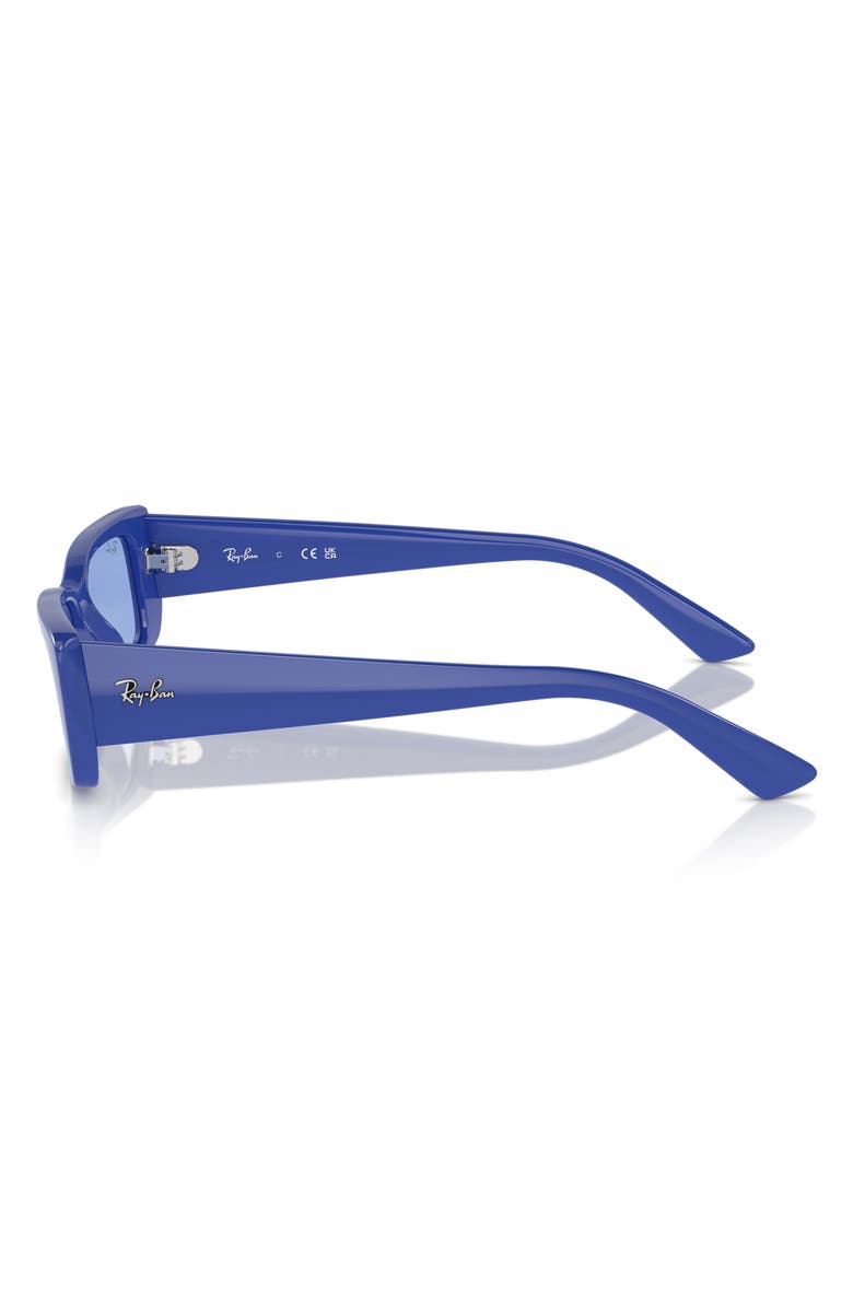 Ray-Ban Teru 54mm Rectangular Sunglasses, Alternate, color, Blue