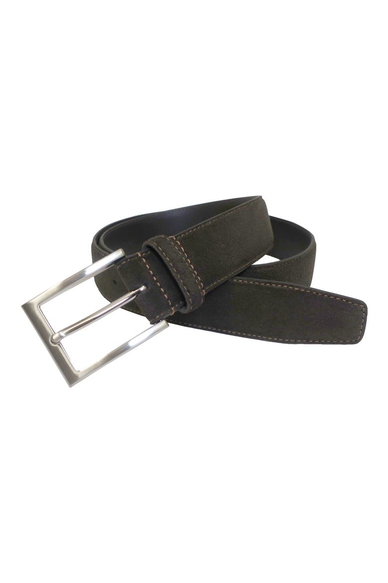 Suede Belt, Alternate, color, BROWN