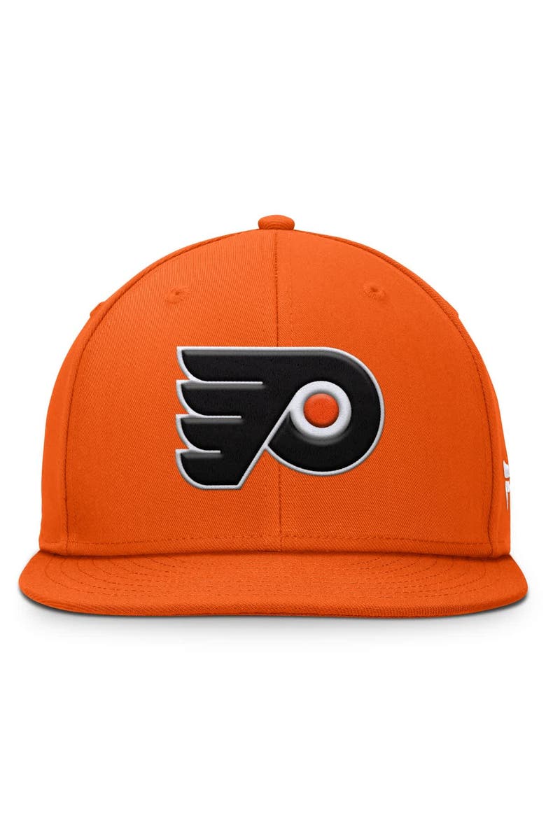 FANATICS Men's Fanatics Orange Philadelphia Flyers Core Primary Logo Snapback Hat, Alternate, color, Orange