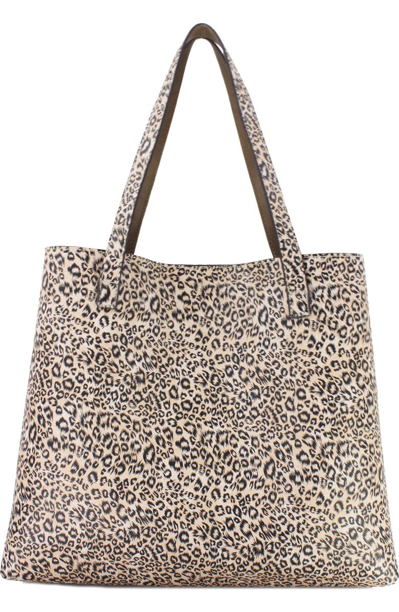 Street Level Reversible Faux Leather Tote, Alternate, color,