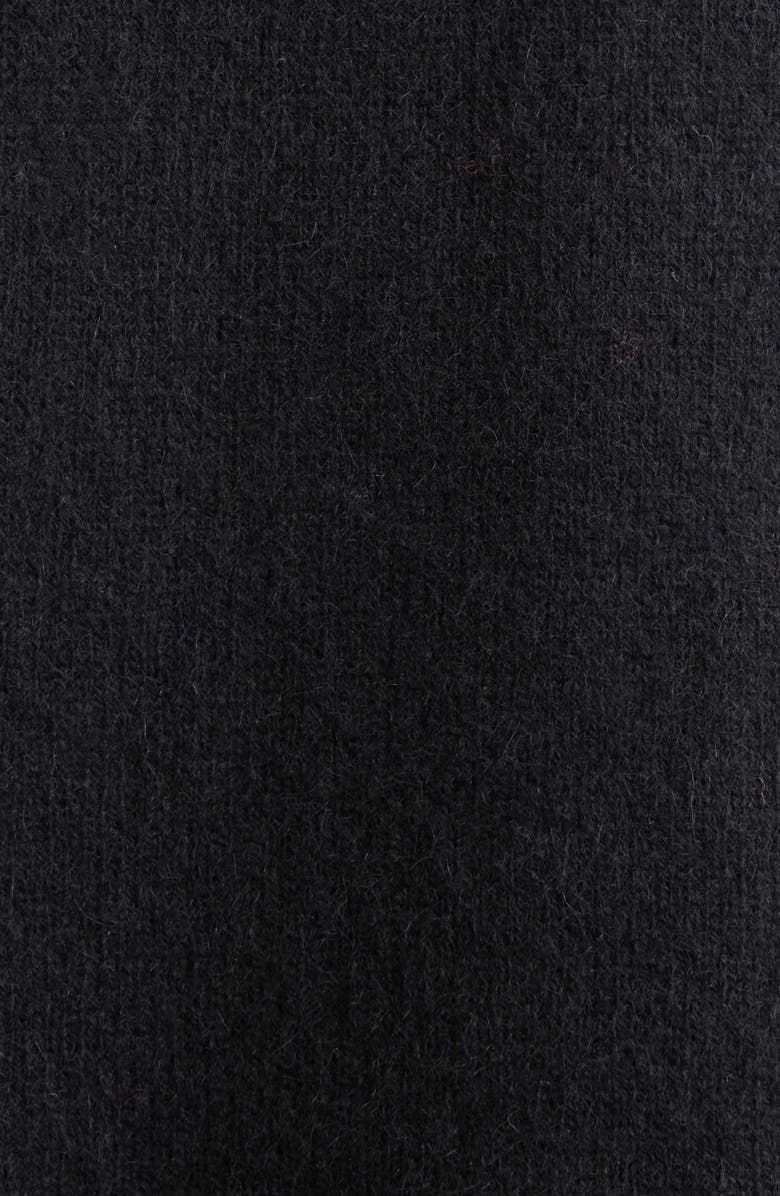LOULOU DE SAISON Raven Mercerized Wool & Yak Hair Blend Sweater, Alternate, color, Black