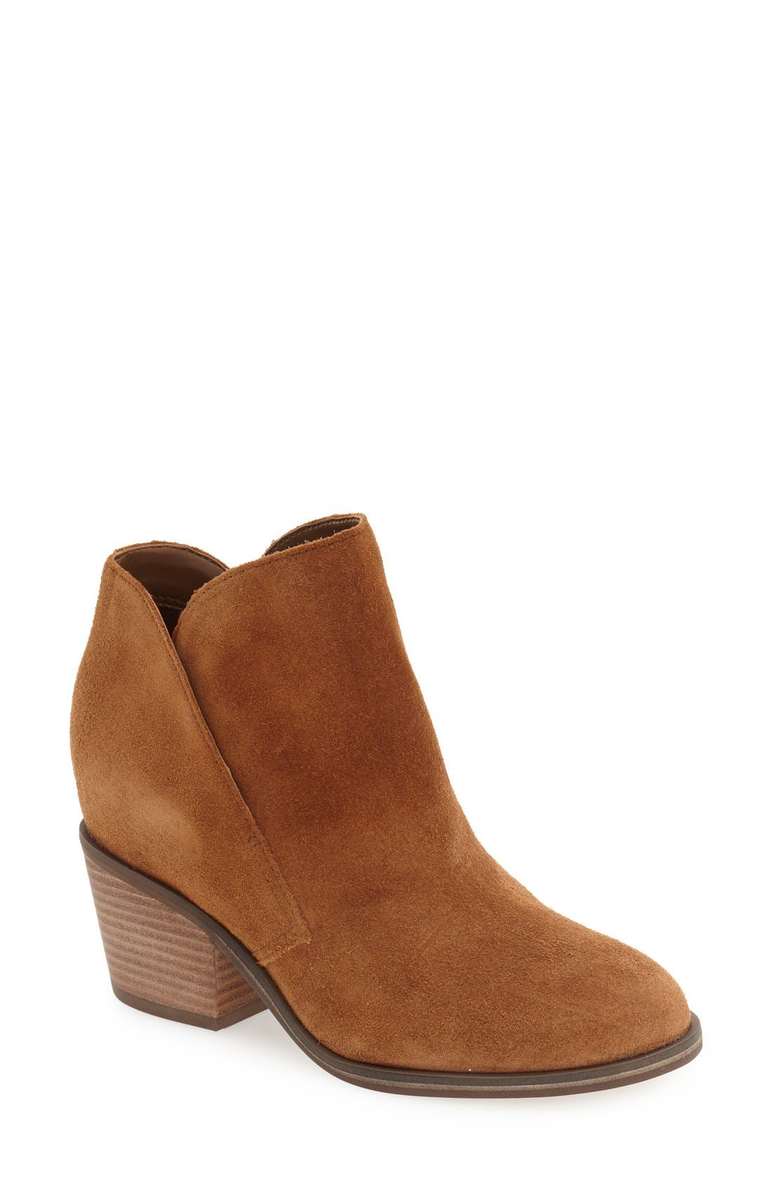 Tandra Bootie, Main, color, CANELA BROWN SUEDE