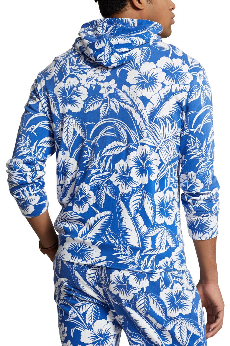 Terry Hooded Sweatshirt, Alternate, color, MONOTONE TROPICAL