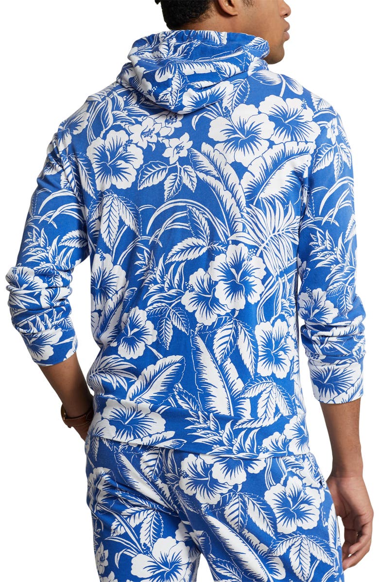 Polo Ralph Lauren Terry Hooded Sweatshirt, Alternate, color, Monotone Tropical