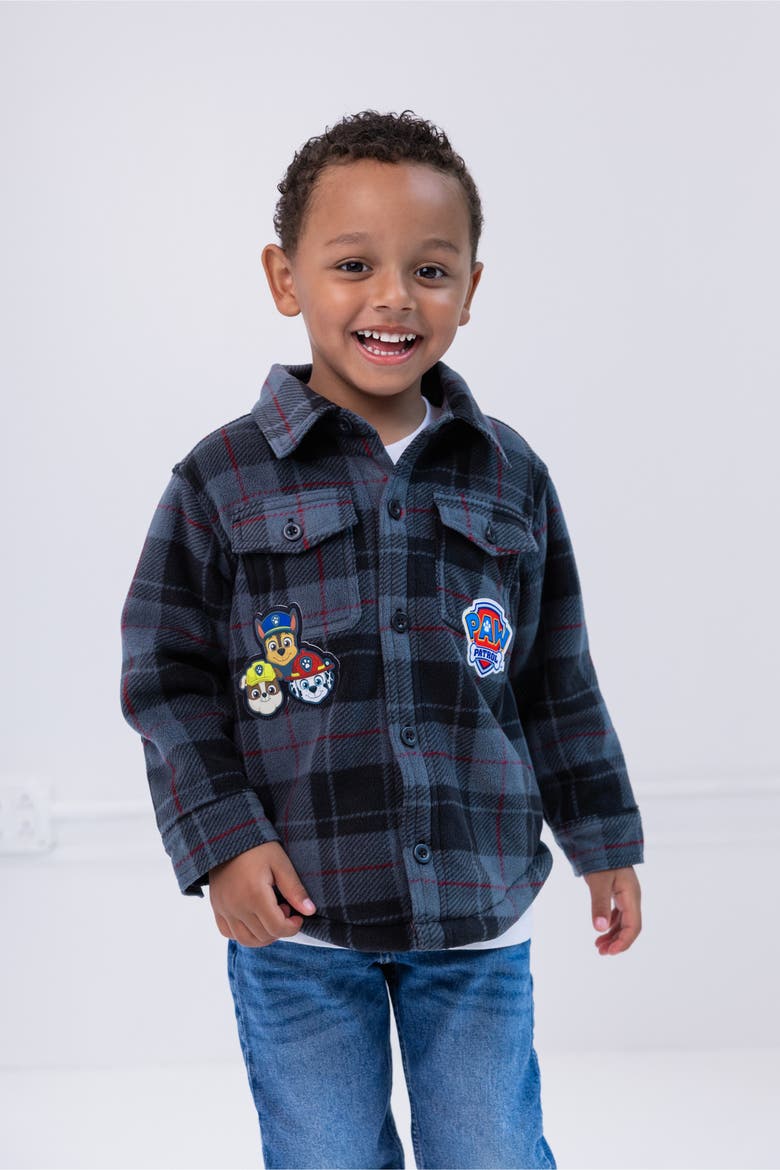 Faux Shearling Shacket, Alternate, color, Chase Marshall Plaid
