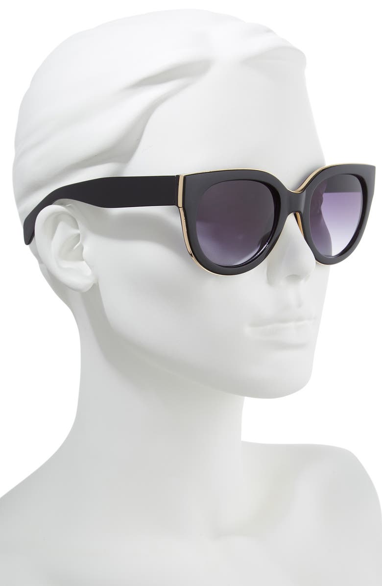 Leith 54mm Round Sunglasses, Alternate, color, 