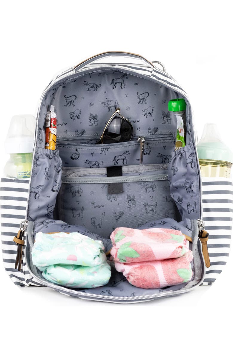 TWELVElittle Midi Go 3.0 Stripe Water Resistant Diaper Backpack, Alternate, color,
