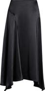 Reformation McCall Handkerchief Hem Silk Skirt