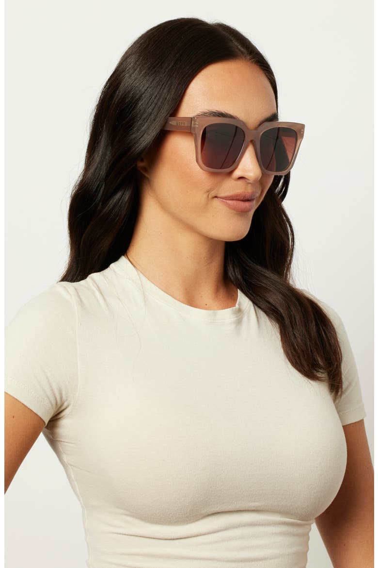 Ariana II 54mm Gradient Square Sunglasses, Alternate, color, TAUPE/ BROWN GRADIENT
