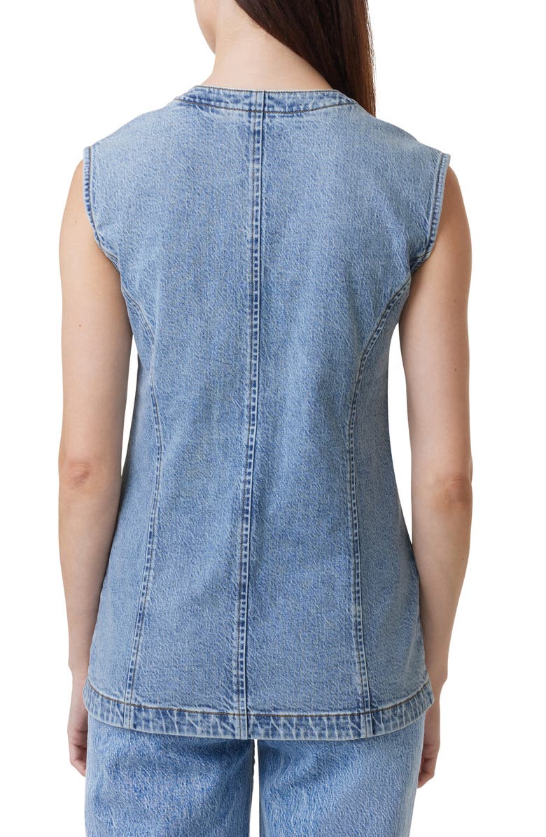 Habitual Longline Denim Vest, Alternate, color, 