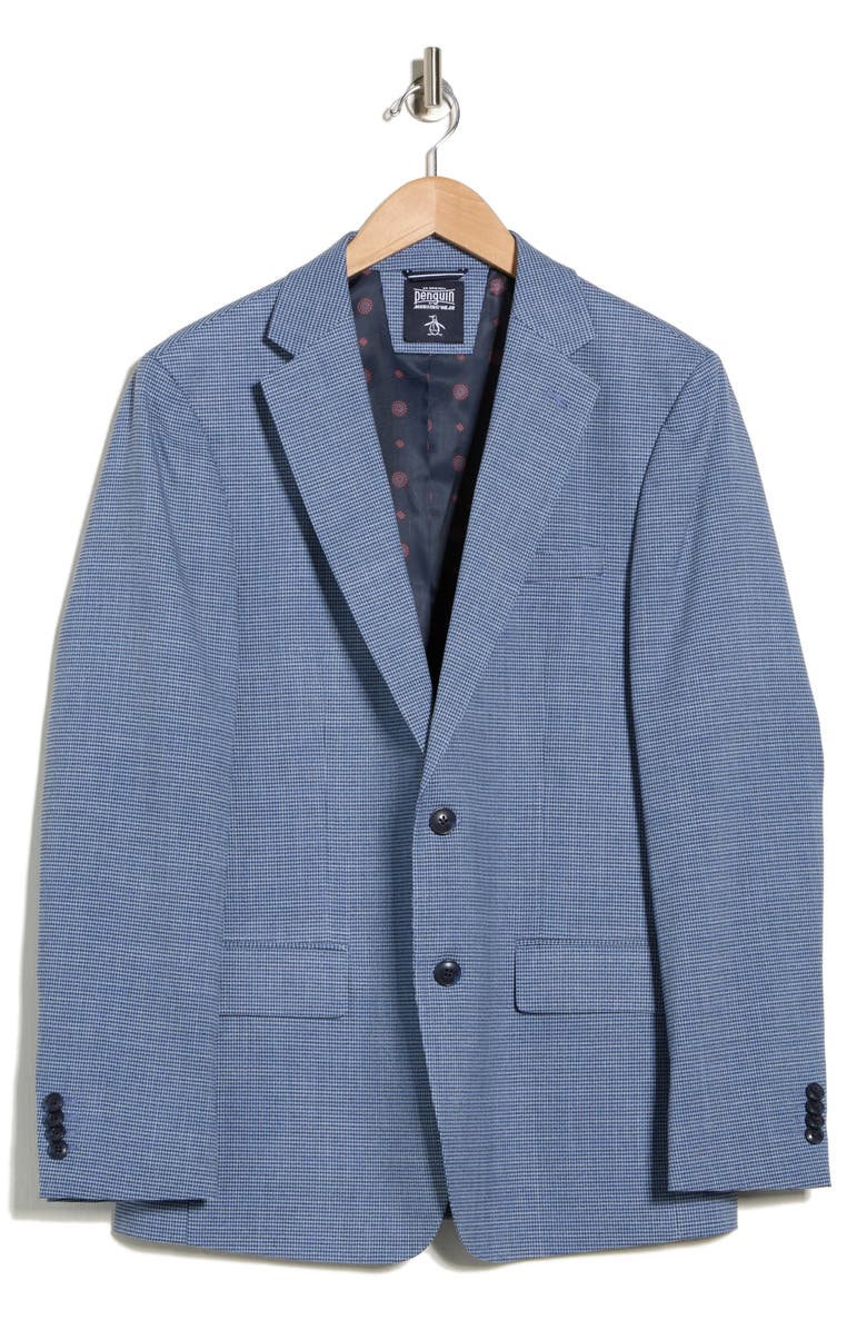 Original Penguin Notch Lapel Blazer, Main, color, Blue