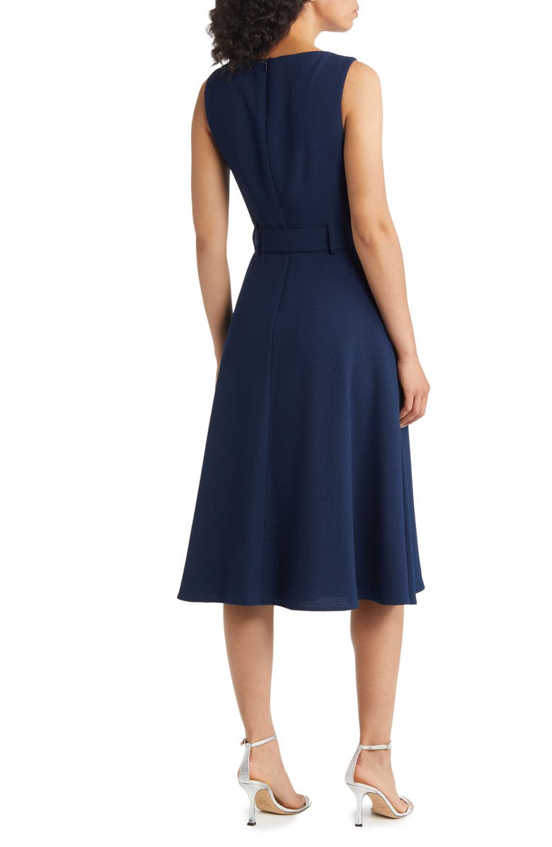 Black Halo Vieata Fit & Flare Midi Dress, Alternate, color, 