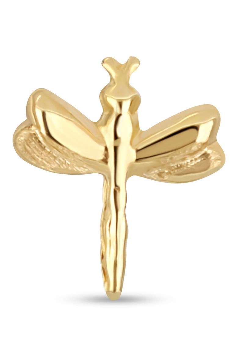 14K Yellow Gold Dragonfly Stud Earrings, Alternate, color, 14K YELLOW GOLD