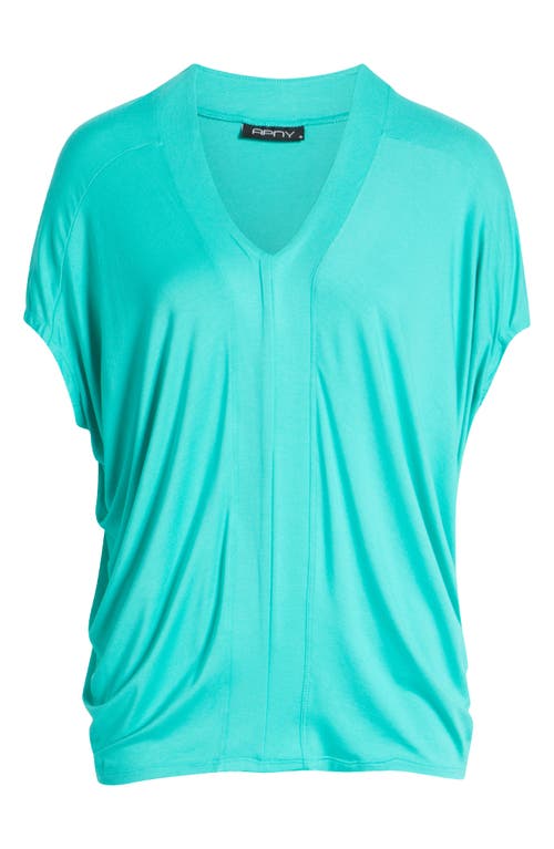 Apny Dolman Sleeve Tunic In Garden Green