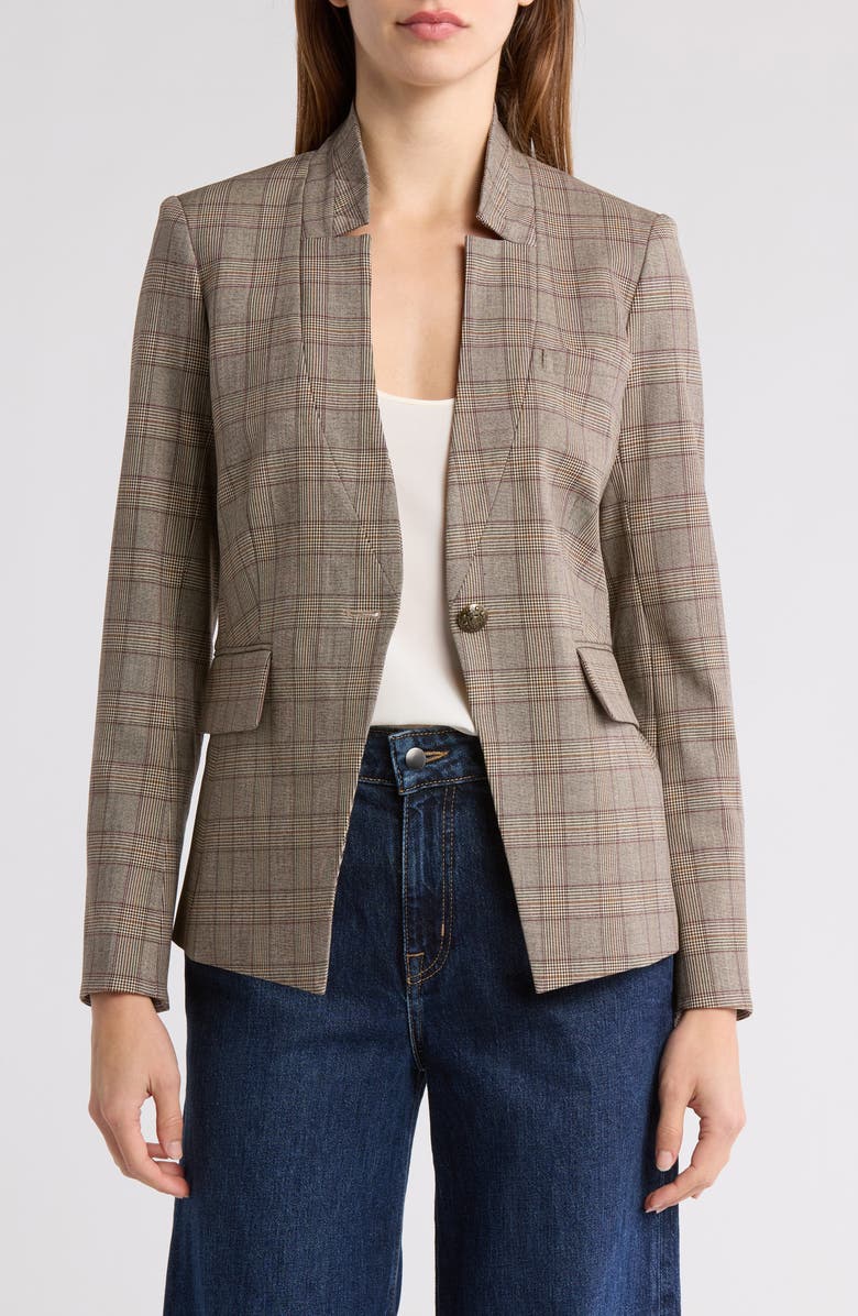 Veronica Beard Plaid Dickey Jacket, Main, color,