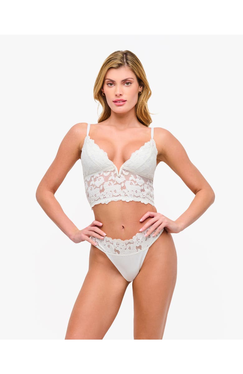 Cosabella Romanza Longline Bralette, Main, color, Moon Ivory
