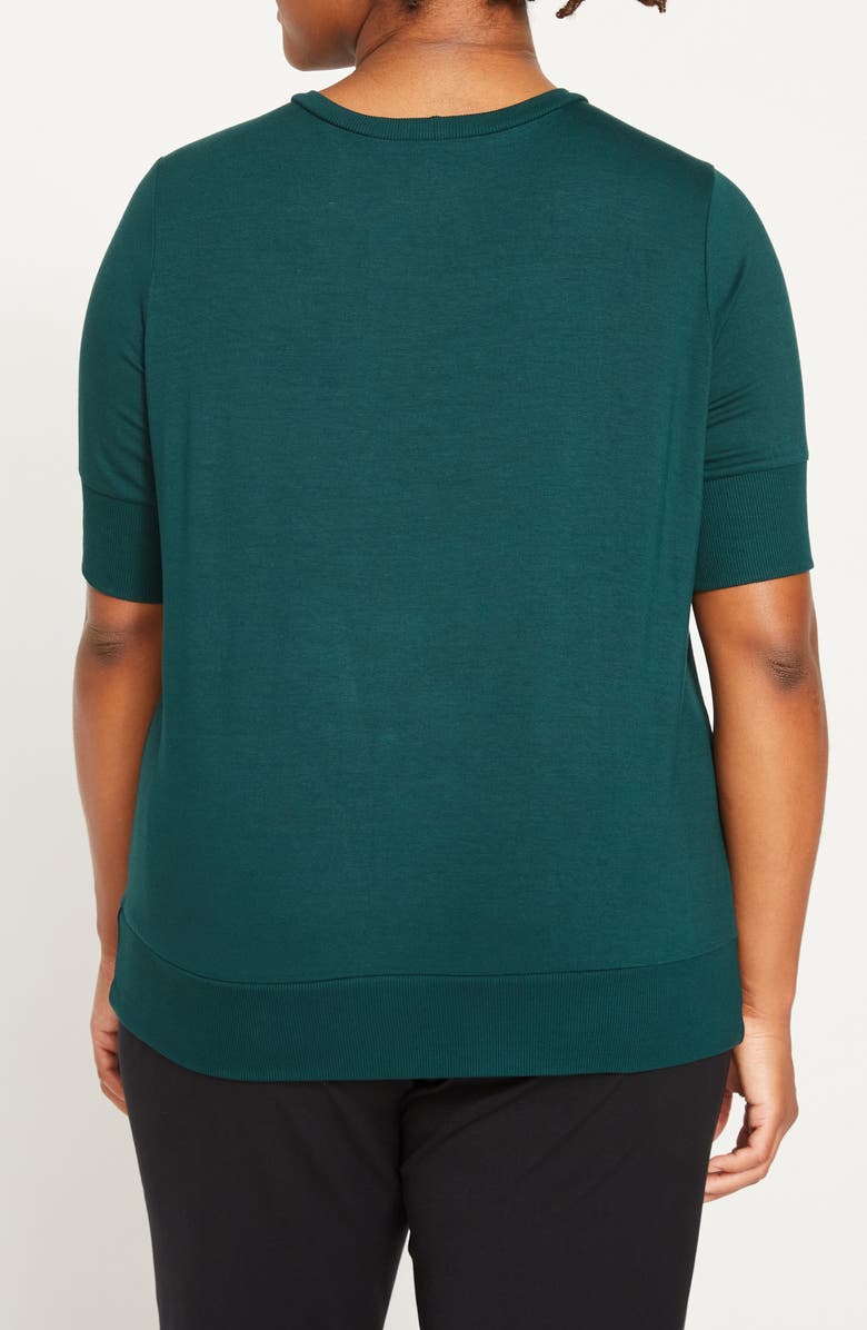 Universal Standard Aimee Knit Top, Alternate, color, Forest Green