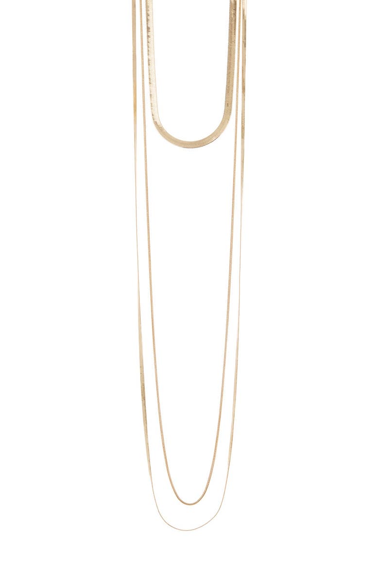 3-in-1 Draped Snake Chain Necklace, Alternate, color, GOLD