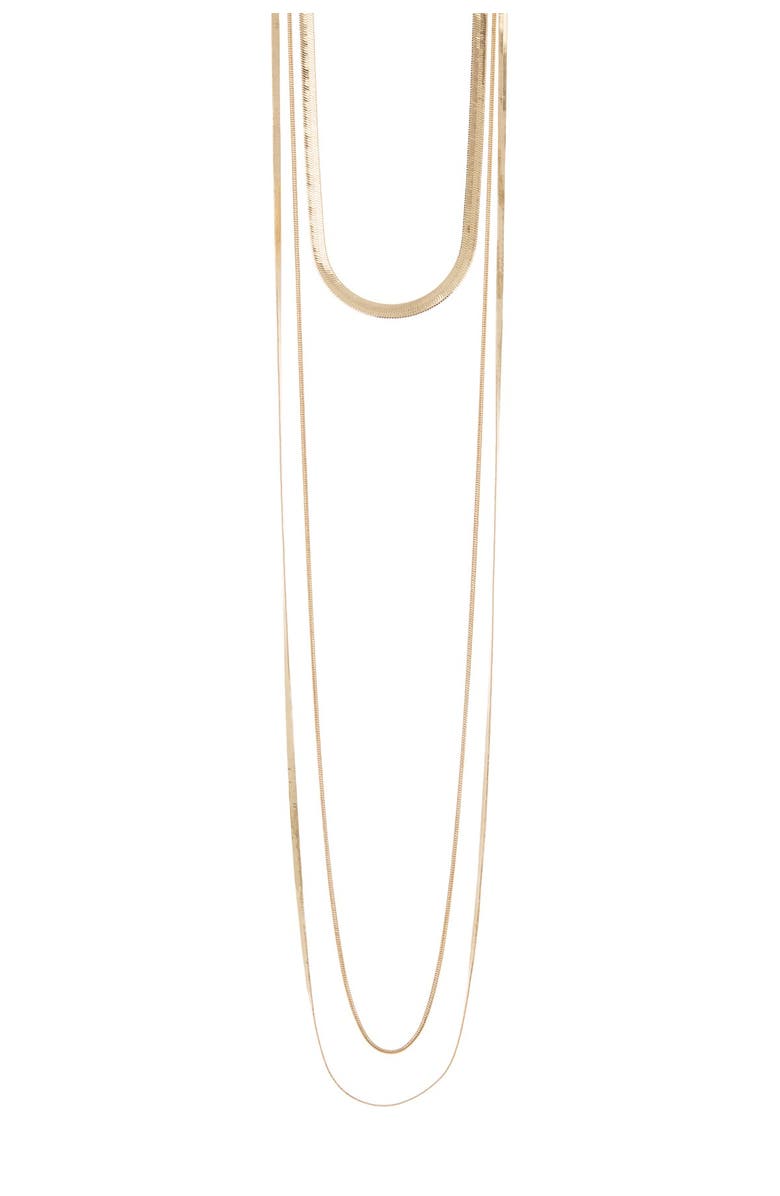 Nordstrom 3-in-1 Draped Snake Chain Necklace, Alternate, color,