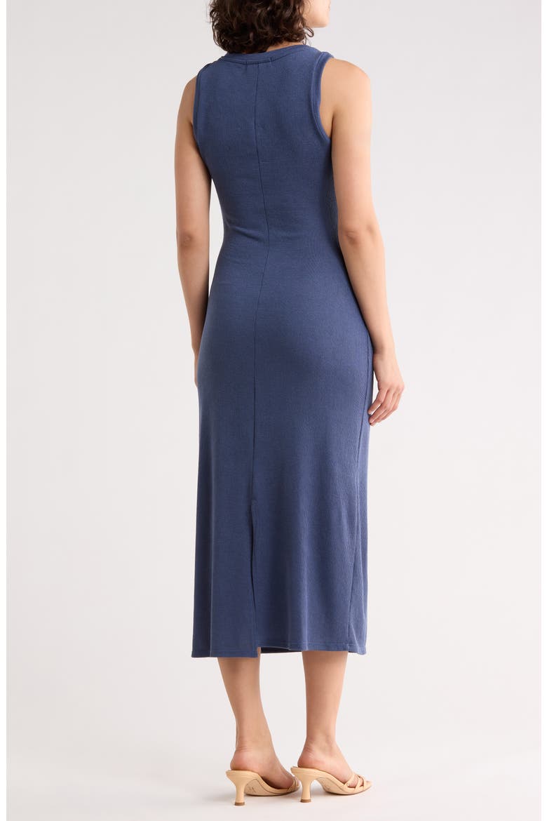 Sleeveless Side Tie Midi Dress, Alternate, color, DENIM