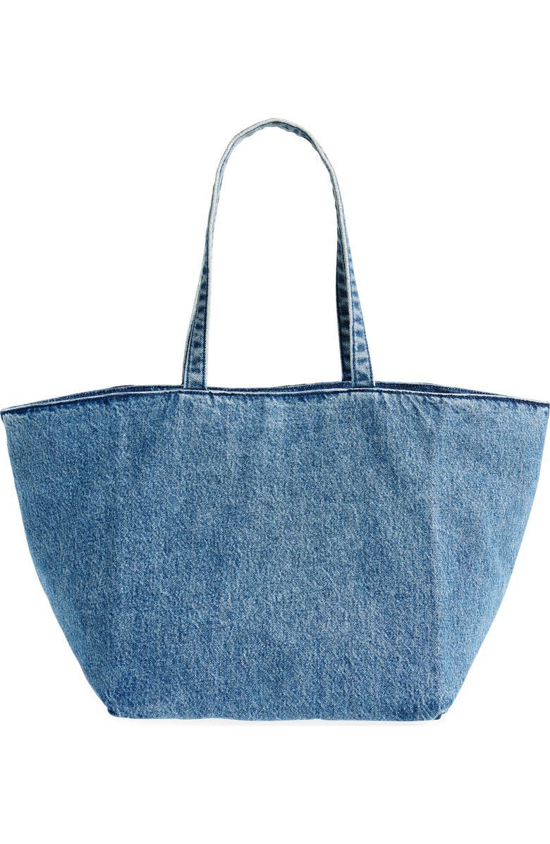 Alexander Wang Medium Punch Denim Tote, Alternate, color,
