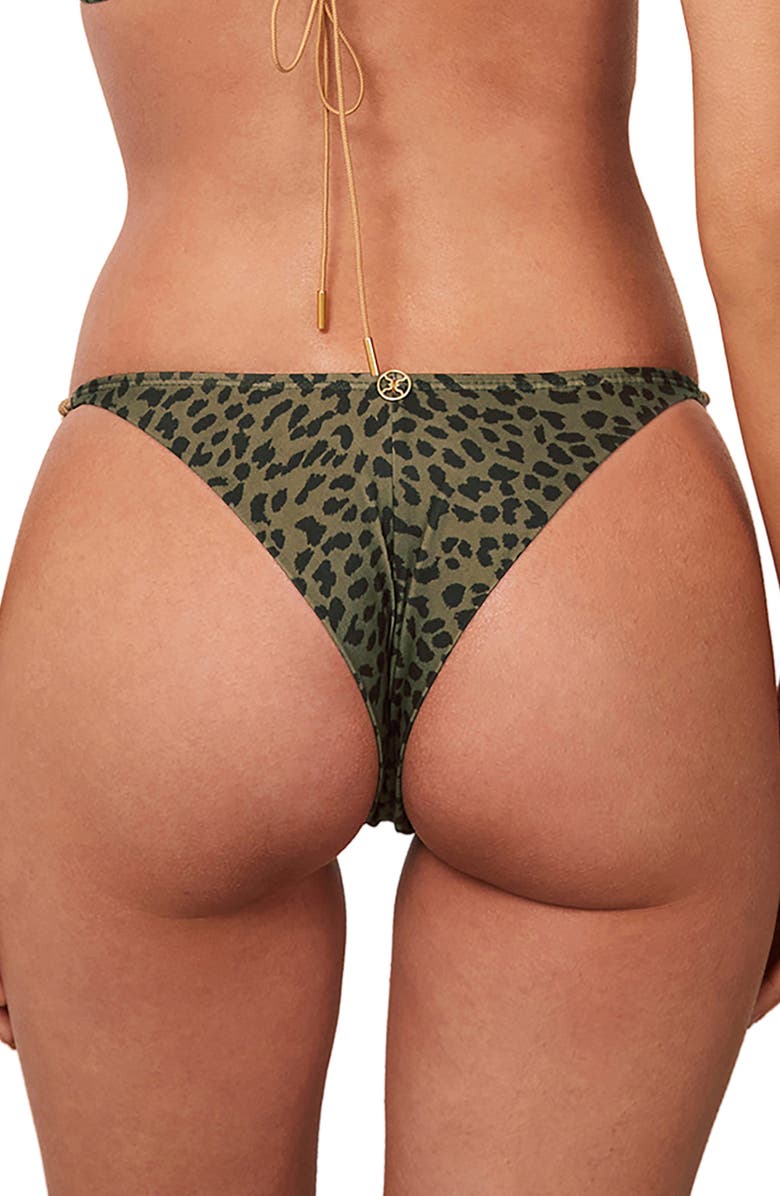 ViX Paula Hermanny Rosewood Ruth Bikini Bottoms, Alternate, color, Olive Multi