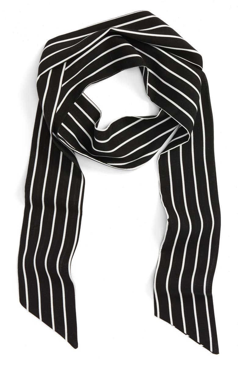 BP. Pinstripe Skinny Scarf, Main, color, 