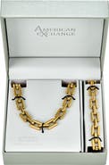 AMERICAN EXCHANGE Men's Square Linked Bracelet