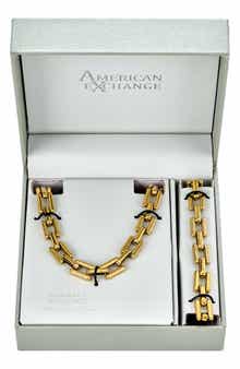 AMERICAN EXCHANGE Men's Square Linked Bracelet