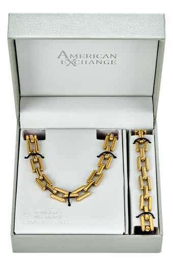 AMERICAN EXCHANGE Men's Square Linked Bracelet