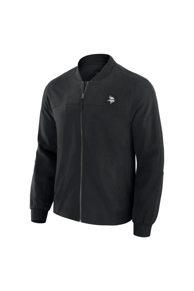 Men's J. Palmer Black Minnesota Vikings Lightweight Cover-4 Tri-Blend Full-Zip Jacket, Alternate, color, Black
