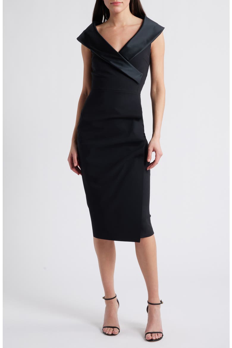 Fiynorc Off the Shoulder Cocktail Dress (Nordstrom Exclusive), Main, color, NERO