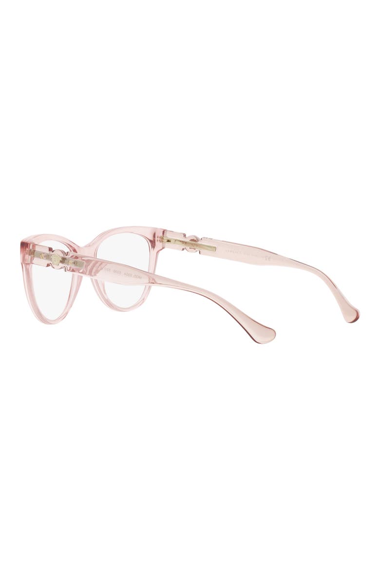 53mm Cat Eye Optical Glasses, Alternate, color, TRANS PINK