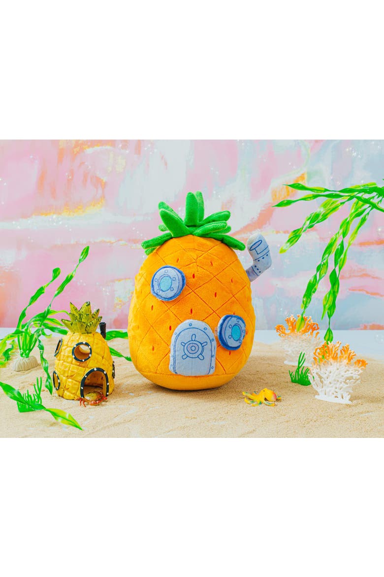 Nickelodeon SpongeBob SquarePants Pineapple House 10-Inch Plush Toy, Alternate, color, Orange