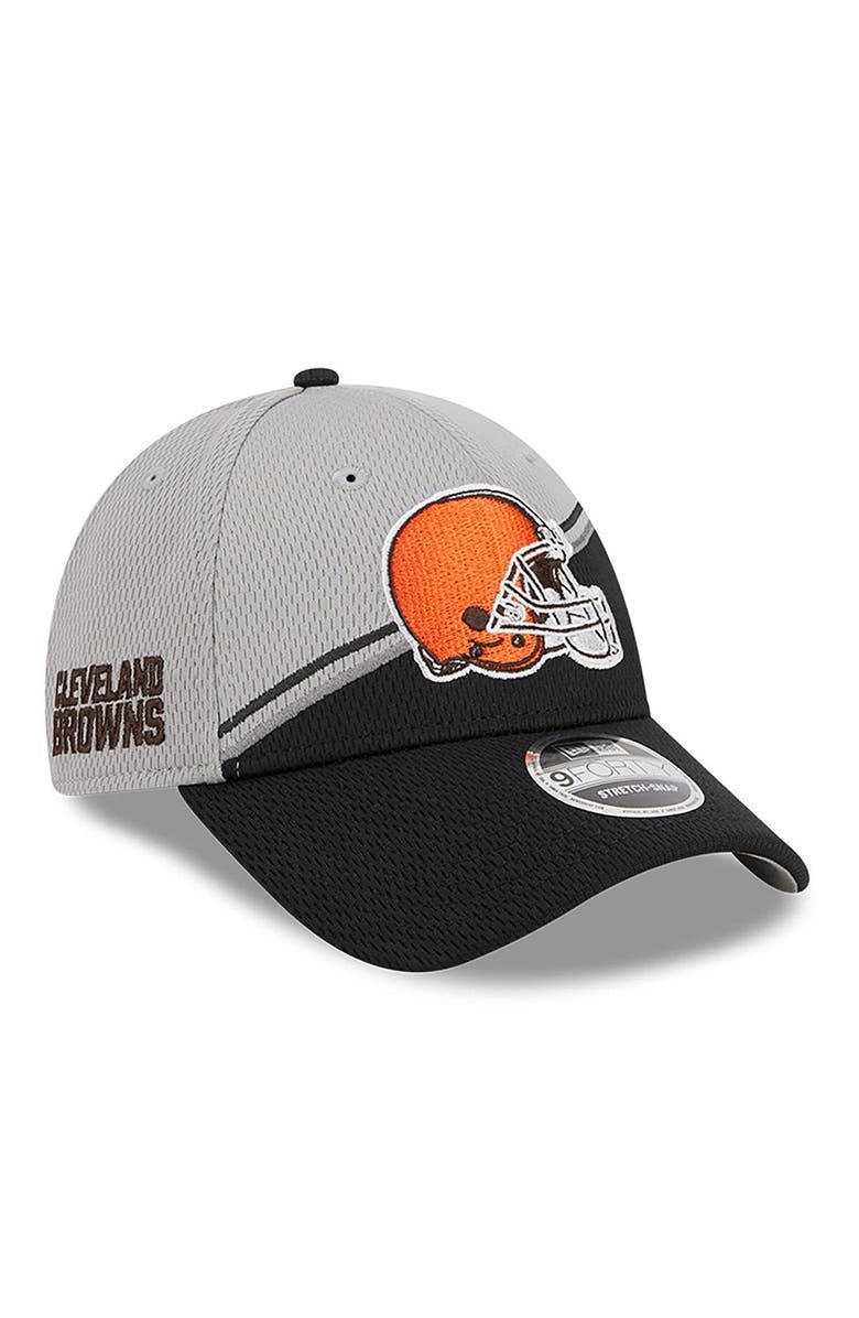 New Era Men's New Era  Gray/Black Cleveland Browns 2023 Sideline 9FORTY Adjustable Hat, Main, color, Gray