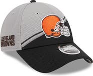 New Era Men's New Era  Gray/Black Cleveland Browns 2023 Sideline 9FORTY Adjustable Hat