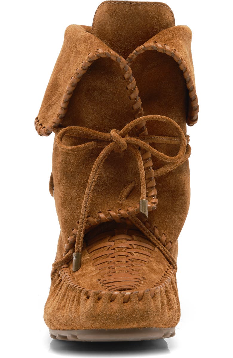 Free People Misty Moc Toe Boot, Alternate, color, Driftwood Tan Suede